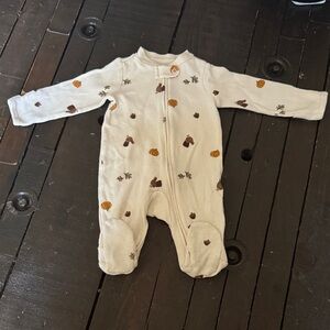 Carter's Cream One Piece with Autumn Prints